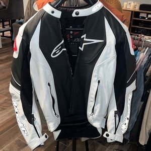 Alpinestars GP-R Perforated Leather Motorcycle Jacket - Size 40